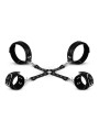 Bedroom Fantasies - Bondageharnas Handboeien en Hogtie Set - Zwart