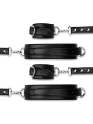 Bedroom Fantasies - Bondageharnas Handboeien en Hogtie Set - Zwart