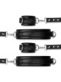 Bedroom Fantasies - Bondageharnas Handboeien en Hogtie Set - Zwart
