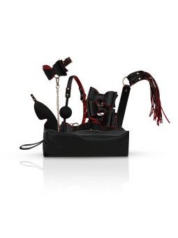 Bedroom Fantasies - Crimson & Ebony - 8 Piece Luxury Set