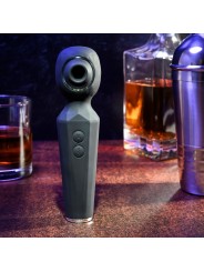 Evolved - Rainbow Sucker Wand Vibrator - Zwart