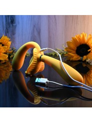 Evolved - The Monarch Strapless Strap On Vibrator - Geel