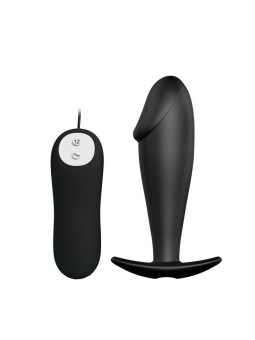 Zwarte Vibrerende Buttplug met Afstandsbediening