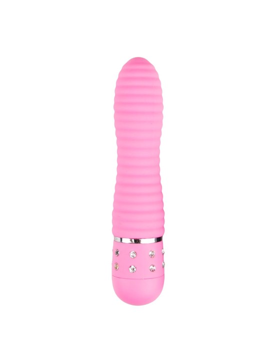 Easytoys Mini Vibrator Geribbeld - Roze