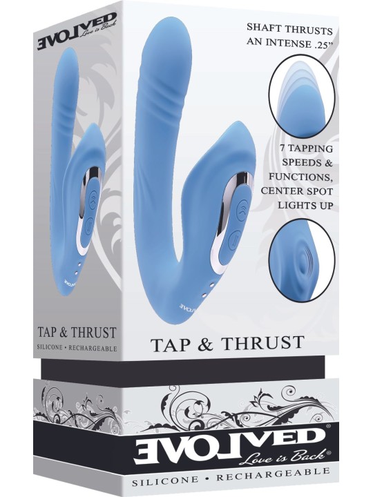 Evolved - Tap and Trust Vibrator - Lichtblauw