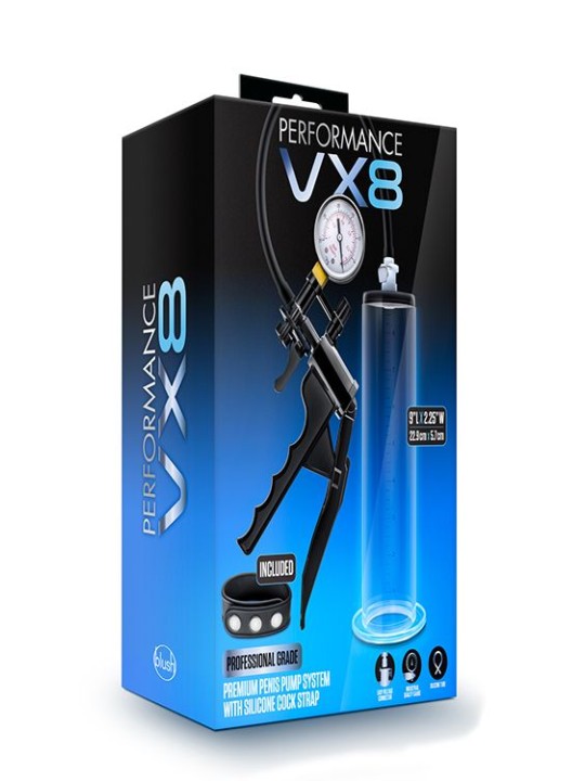 Blush Novelties - VX8 Premium Penis Pomp - Zwart
