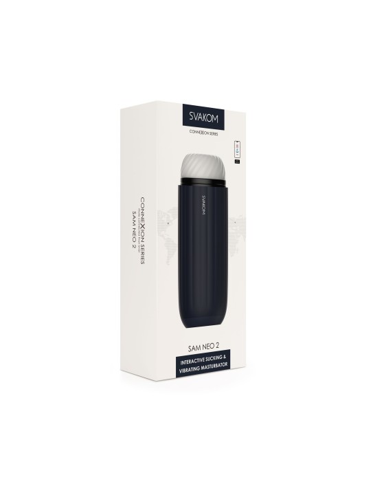 SVAKOM - Sam Neo 2 Interactive Masturbator - Blue