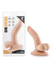 Dr. Skin - Mini Dildo With Suction Cup 4.75'' - Beige