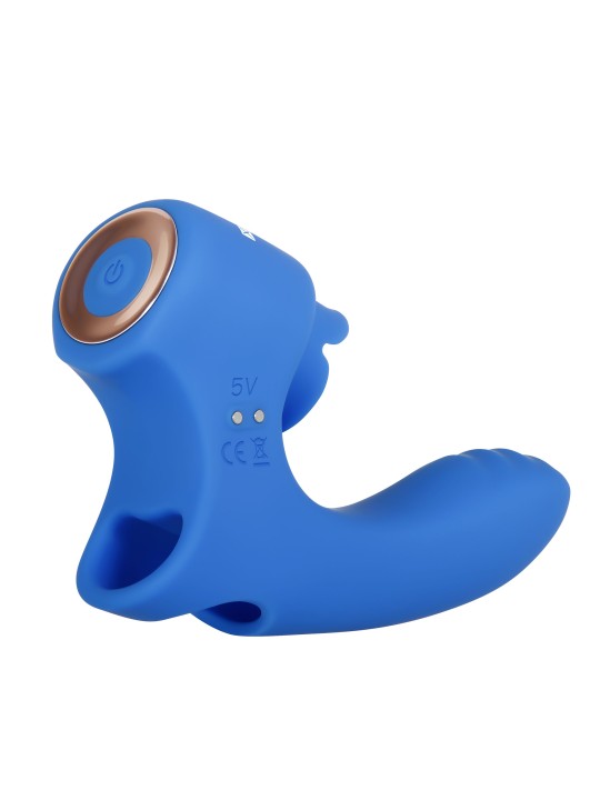 Evolved - Flick It Vinger Vibrator - Blauw