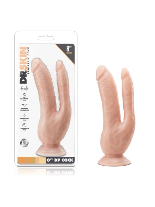 Dr. Skin - Double Dildo 8.5'' - Vanilla