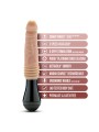 Dr. Skin Silicone - Dr. Knight - Stotende en Vibrerende Dildo - Beige