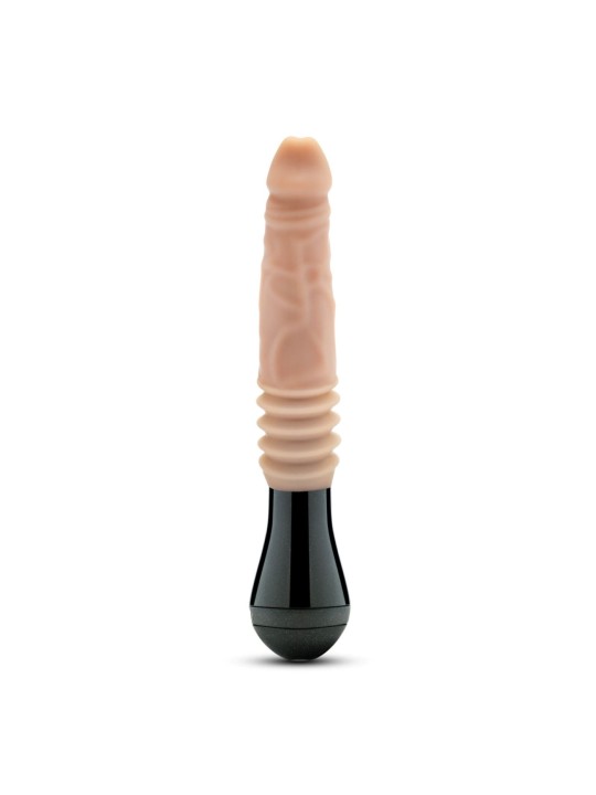 Dr. Skin Silicone - Dr. Knight - Stotende en Vibrerende Dildo - Beige