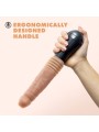 Dr. Skin Silicone - Dr. Knight - Stotende en Vibrerende Dildo - Beige
