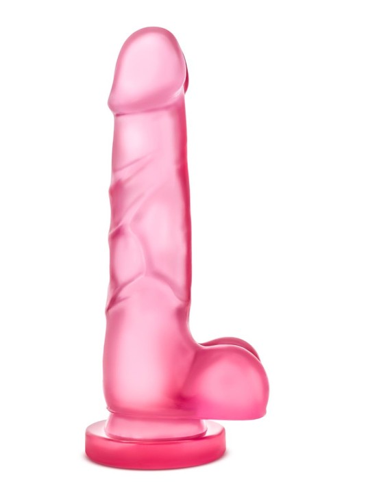 B Yours Sweet 'N Hard Dildo With Balls - Pink