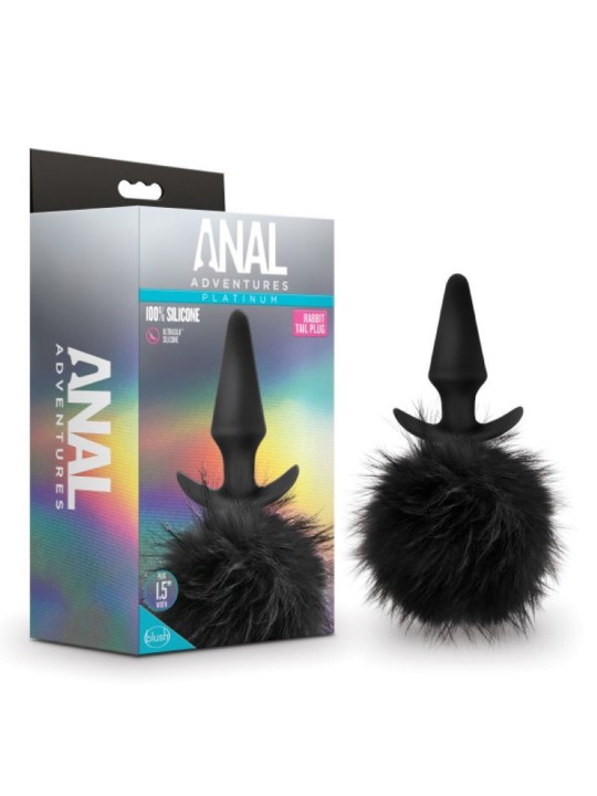 Anal Adventures Platinum - Rabbit Tail Plug