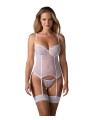 Obsessive - Alissium Corset and Thong - White