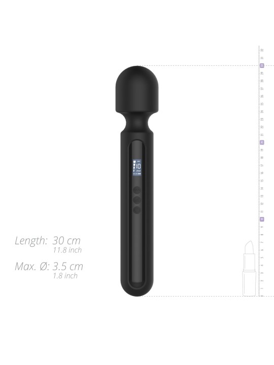 BLAQ - Digitale Super Wand Vibrator - Zwart