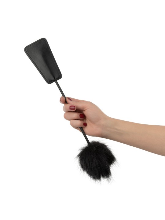Easytoys Fetish - Fluffy Tickler and Whip in 1 - Black
