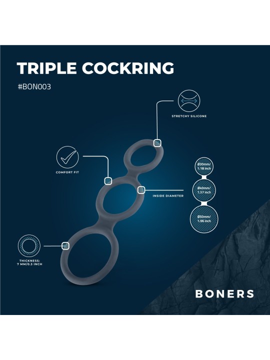 Boners Triple Ring