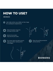 Boners Cock Ring And Ball Stretcher - Grey