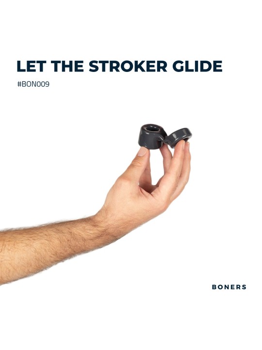 Boners Cock Ring And Ball Stretcher - Grey