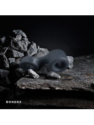 Boners Cock Ring And Ball Stretcher - Grey