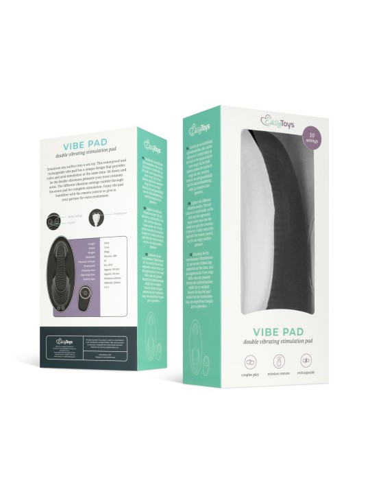 EasyToys – Vibe Pad Vibrating Pad with Remote – Black