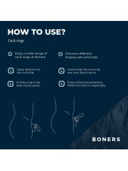 Boners Hexagon Cockring With Steel Balls