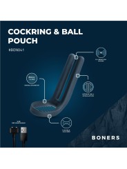 Boners Cockring & Ball Stimulator - Blue