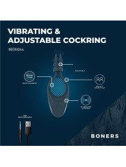 Boners Adjustable Cockring - Blue