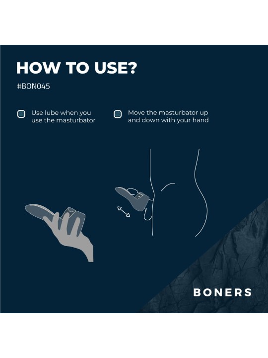 Boners Electric Masturbator - Blue