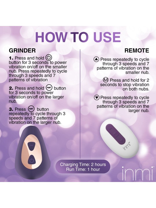 Inmi - Ride N' Grind Vibratior w/ Remote Control