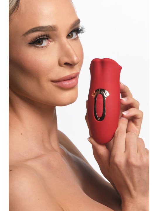 Lickgasm Kus Vibrerende Clitoris Stimulator - Rood