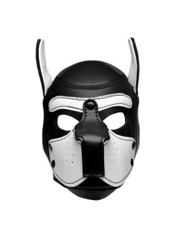 Spike Puppy BDSM Hood - Black/White