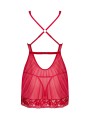 Lacelove Sexy Babydoll en String - Rood