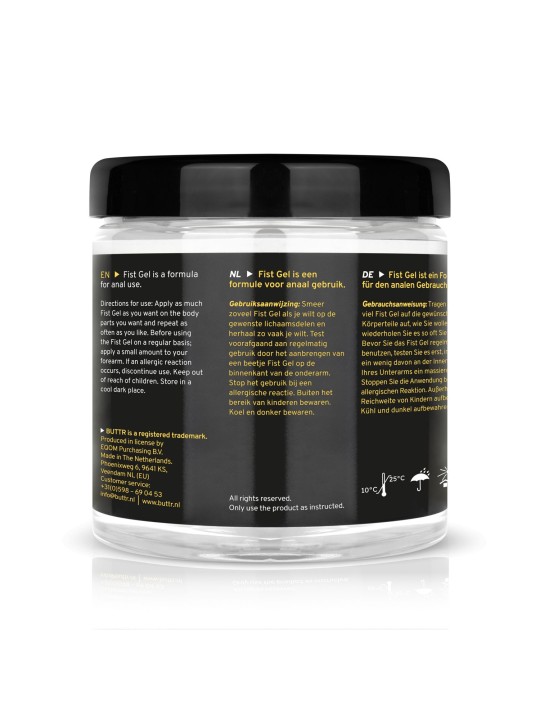 BUTTR - Transparante Fisting Gel non-sticky - 500 ml