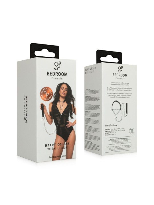 Bedroom Fantasies - Collar with Chain - Silver