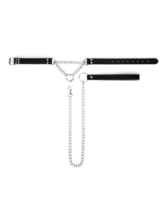 Bedroom Fantasies - Collar with Chain - Silver