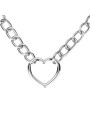 Bedroom Fantasies - Collar with Chain - Silver