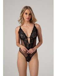 Christine - Body Dewi met Open Kruis - Zwart