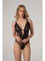 Christine - Body Dewi met Open Kruis - Zwart