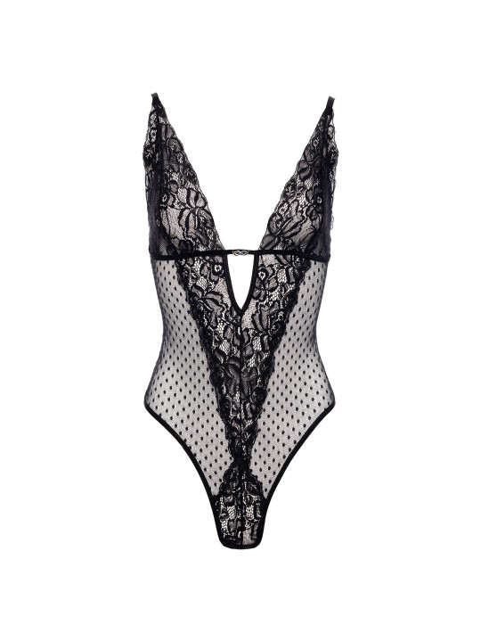 Christine - Body Dewi met Open Kruis - Zwart