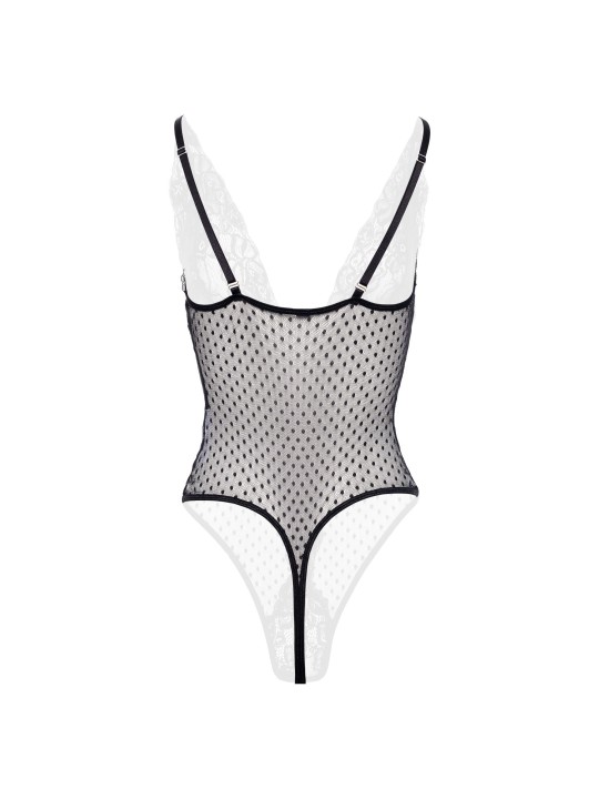 Christine - Body Dewi met Open Kruis - Zwart