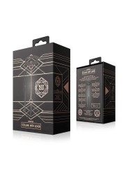 Rosy Gold - Halsband met Leash - Zwart