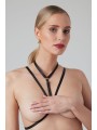 Christine - Strappy Harness Bralette Secret Love- black