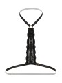 Christine - Strappy Harness Bralette Evening Kiss -zwart