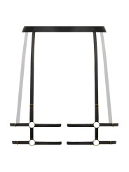 Christine - Strappy Garterbelt Blushing - Black