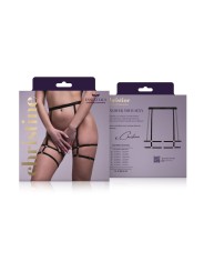 Christine - Strappy Garterbelt Blushing - Black