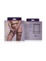 Christine - Strappy Garterbelt Blushing - Black