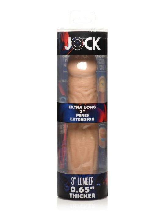 JOCK Extra Lange Penis Sleeve 22,5 cm - Beige